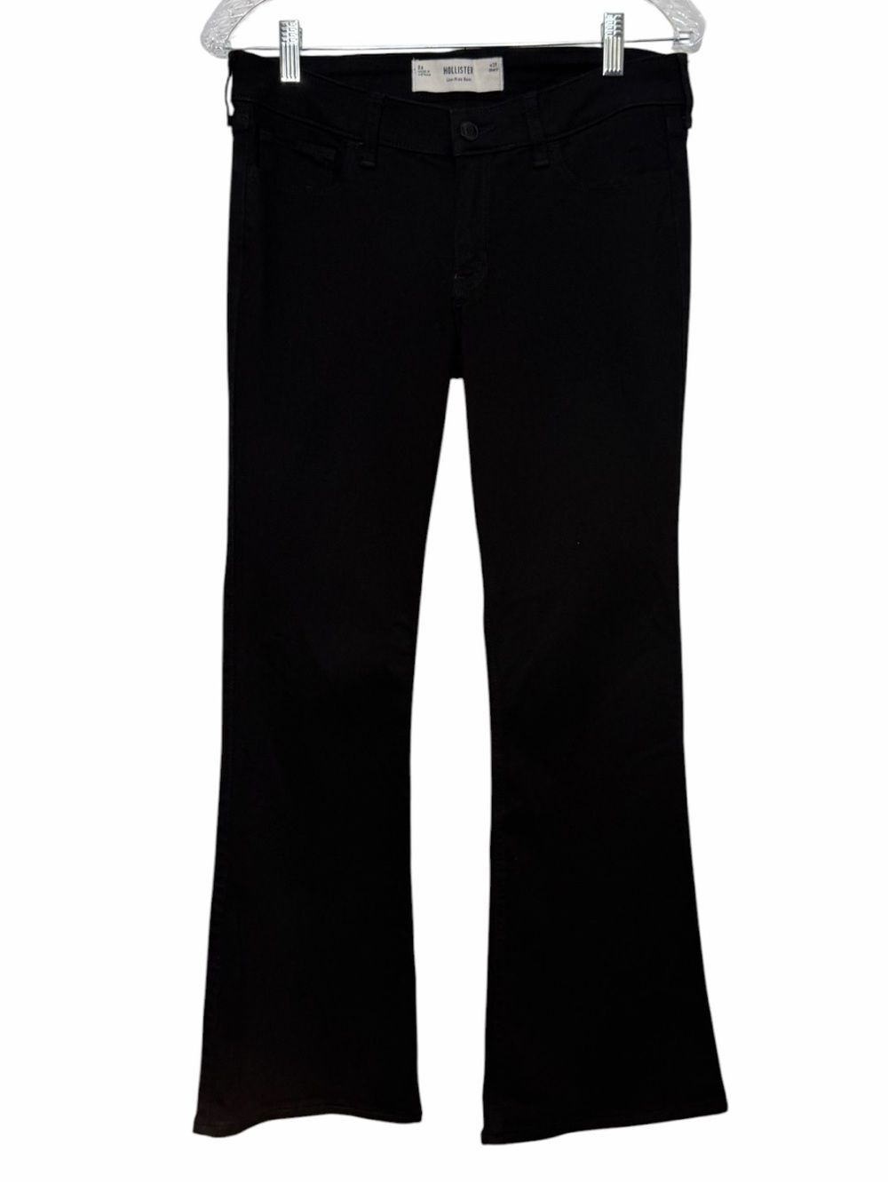Hollister Low Rise Boot Cut Black Jeans Women 30x28 Denim Y2K Festival Preppy 8S